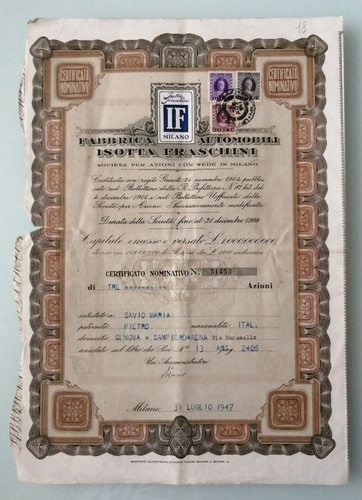 Fabbrica automobili isotta - automobili,