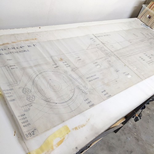 Disegno tecnico originale auto